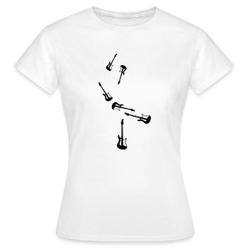 Guitar Symbol - Women's T-Shirt - white - Front - AI Model Female 172 dark (172cm)
