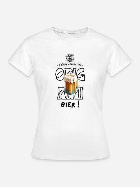 Origami Bier - Frauen T-Shirt - Weiß