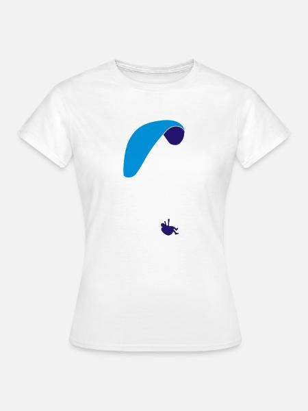 Paraglider - Vrouwen T-shirt - wit