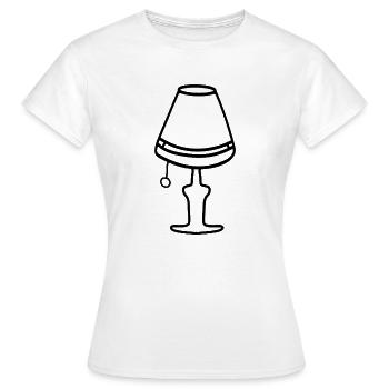 LAMPE ANNÉES 70 - T-shirt Femme - blanc - Devant - AI Model Female 172 dark (172cm)