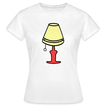 Eine Lampe aus den 70 Jahren A lamp from the 70s - Frauen T-Shirt - Weiß - Vorne - AI Model Female 172 dark (172cm)