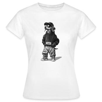 L’homme de vos rêves - T-shirt Femme - blanc - Devant - AI Model Female 172 dark (172cm)