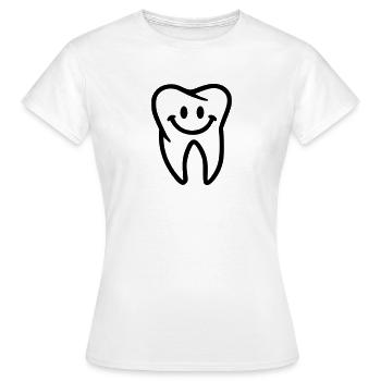 Dent - T-shirt Femme - blanc - Devant - AI Model Female 172 dark (172cm)