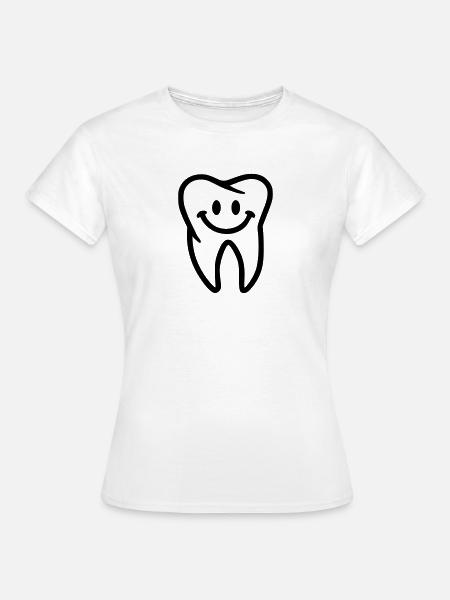 Zahn - Frauen T-Shirt - Weiß