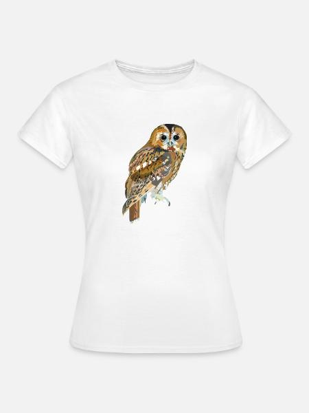 Waldkauz - Frauen T-Shirt - Weiß