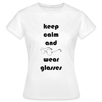 Opticiens ophtalmique Lunettes Porte-lunettes - T-shirt Femme - blanc - Devant - AI Model Female 172 dark (172cm)