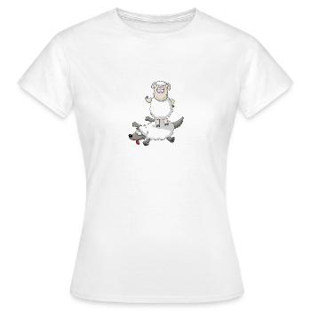 Sieg der Schafe - Frauen T-Shirt - Weiß - Vorne - AI Model Female 172 dark (172cm)