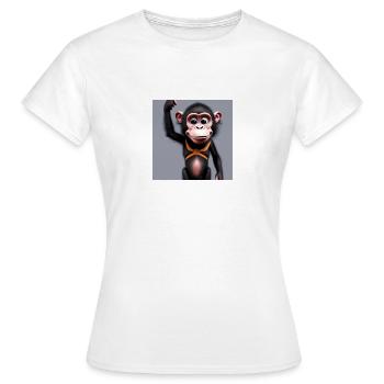 champ chimp - Women's T-Shirt - white - Front - AI Model Female 172 dark (172cm)