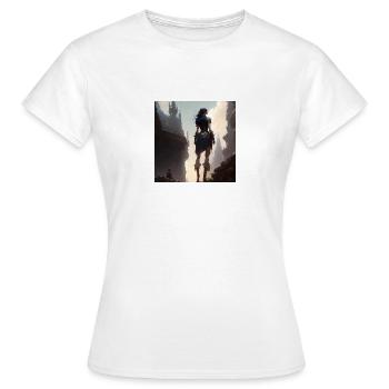 optimismus 2 - Frauen T-Shirt - Weiß - Vorne - AI Model Female 172 dark (172cm)