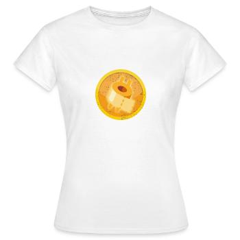 Klopapier Krypto Währung Geschenk - Frauen T-Shirt - Weiß - Vorne - AI Model Female 172 dark (172cm)