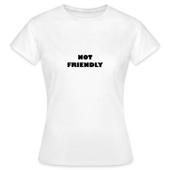 Non bienvenus - T-shirt Femme - blanc - Devant - AI Model Female 172 dark (172cm)