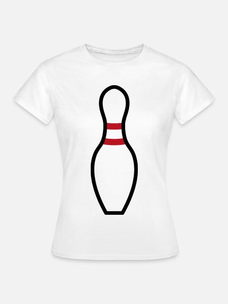 Bowling Pin - Frauen T-Shirt - Weiß