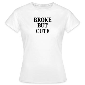 FAUCHÉ MAIS MIGNON - T-shirt Femme - blanc - Devant - AI Model Female 172 dark (172cm)