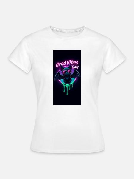 Neon Bat - Frauen T-Shirt - Weiß