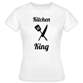 Kitchen King: The King of the Pro Stove - Women's T-Shirt - white - Front - AI Model Female 172 dark (172cm)