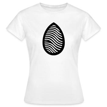 Oeuf de Pâques - T-shirt Femme - blanc - Devant - AI Model Female 172 dark (172cm)