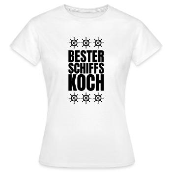 Best Ship Cook Ship Chef Smutje Gift - Women's T-Shirt - white - Front - AI Model Female 172 dark (172cm)