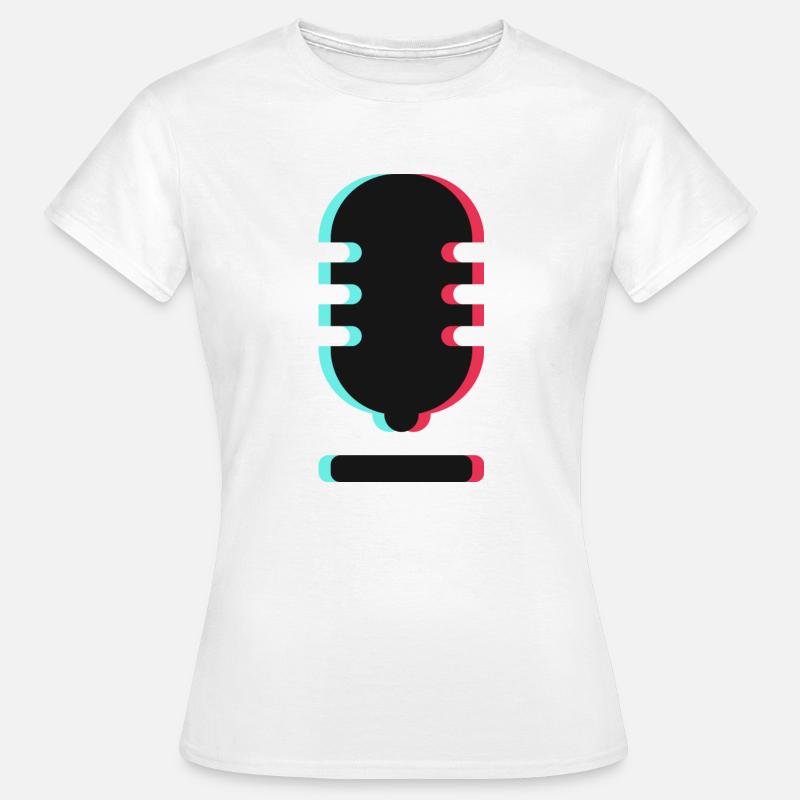 Microphone Logo - Women's T-Shirt - white