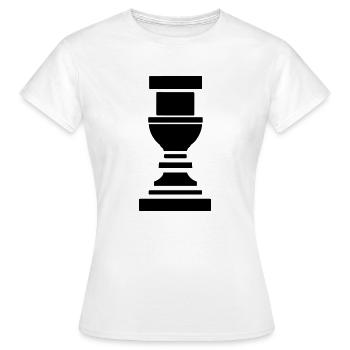 Griechische Säule - Frauen T-Shirt - Weiß - Vorne - AI Model Female 172 dark (172cm)