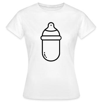 Flasche - Frauen T-Shirt - Weiß - Vorne - AI Model Female 172 dark (172cm)