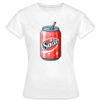 Pastel Can Soda - Refreshed in Colors - Women's T-Shirt - white - Front - AI Model Female 172 dark (172cm)