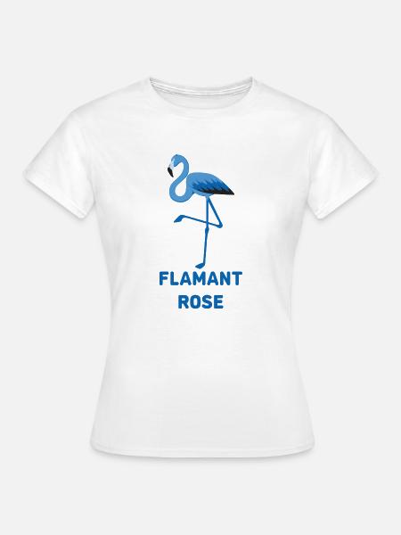 FLAMINGO - Frauen T-Shirt - Weiß