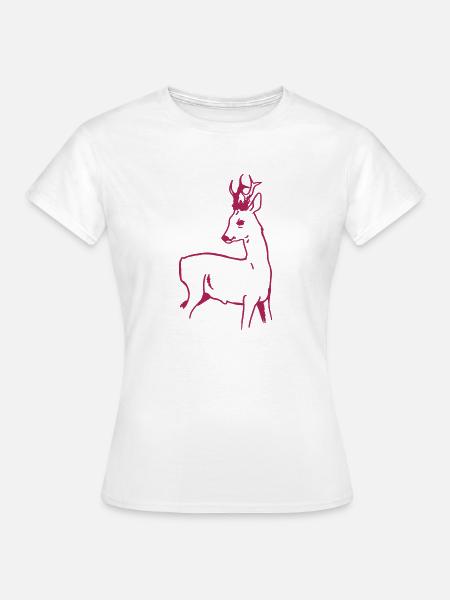 Rehbock - Frauen T-Shirt - Weiß