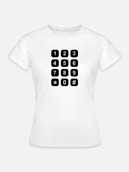Telefon - Frauen T-Shirt - Weiß