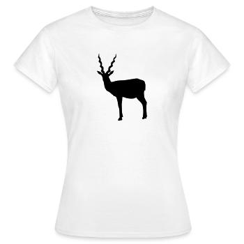 Antilope - T-shirt Femme - blanc - Devant - AI Model Female 172 dark (172cm)