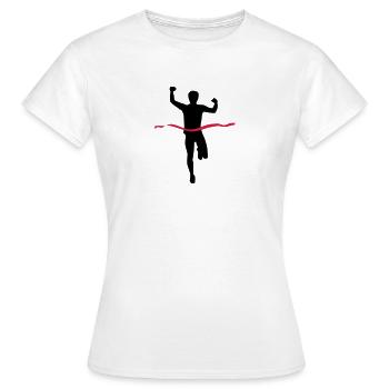 Courir - T-shirt Femme - blanc - Devant - AI Model Female 172 dark (172cm)