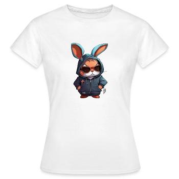 Lapin 4 - T-shirt Femme - blanc - Devant - AI Model Female 172 dark (172cm)