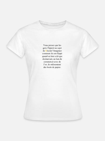 ₿TeeSee - Frauen T-Shirt - Weiß
