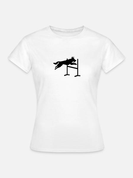 Hund Agility - Frauen T-Shirt - Weiß