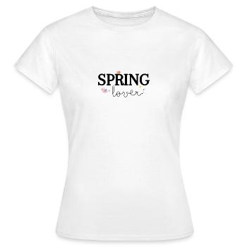 Spring Lover - Frauen T-Shirt - Weiß - Vorne - AI Model Female 172 dark (172cm)