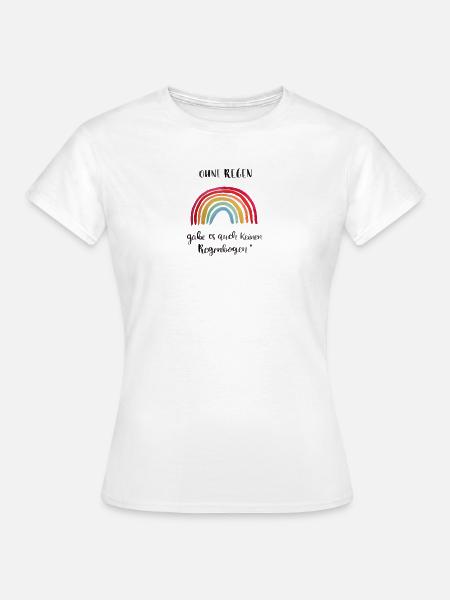 Regenbogen - Frauen T-Shirt - Weiß