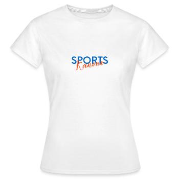 sports kanone - Frauen T-Shirt - Weiß - Vorne - AI Model Female 172 dark (172cm)