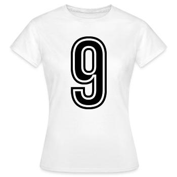 9 Symbole numérique - T-shirt Femme - blanc - Devant - AI Model Female 172 dark (172cm)