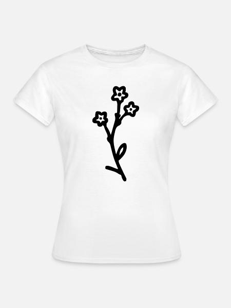 Blume 4 - Frauen T-Shirt - Weiß