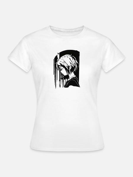 Manga-Mädchen - Frauen T-Shirt - Weiß