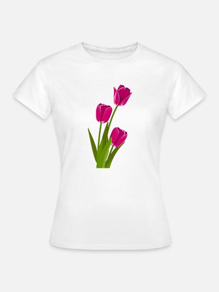 Tulpe Geschenk Geschenkidee - Frauen T-Shirt - Weiß