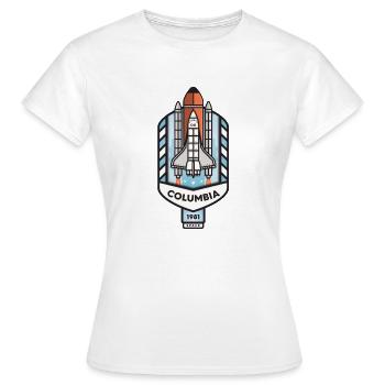 Columbia Space Shuttle - Women's T-Shirt - white - Front - AI Model Female 172 dark (172cm)