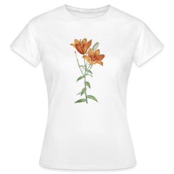 Lilie - Frauen T-Shirt - Weiß - Vorne - AI Model Female 172 dark (172cm)