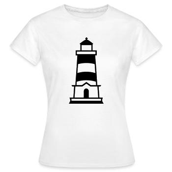 Phare - T-shirt Femme - blanc - Devant - AI Model Female 172 dark (172cm)