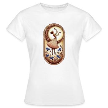 Ballerine - T-shirt Femme - blanc - Devant - AI Model Female 172 dark (172cm)