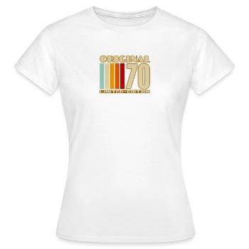 Originale 70er Limited Edition - Frauen T-Shirt - Weiß - Vorne - AI Model Female 172 dark (172cm)