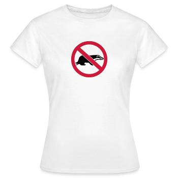 Dachs - Frauen T-Shirt - Weiß - Vorne - AI Model Female 172 dark (172cm)