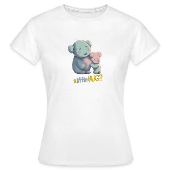 UN PETIT CÂLIN ? - T-shirt Femme - blanc - Devant - AI Model Female 172 dark (172cm)