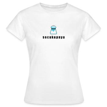 Blauer Salzstreuer Cartoon - Frauen T-Shirt - Weiß - Vorne - AI Model Female 172 dark (172cm)