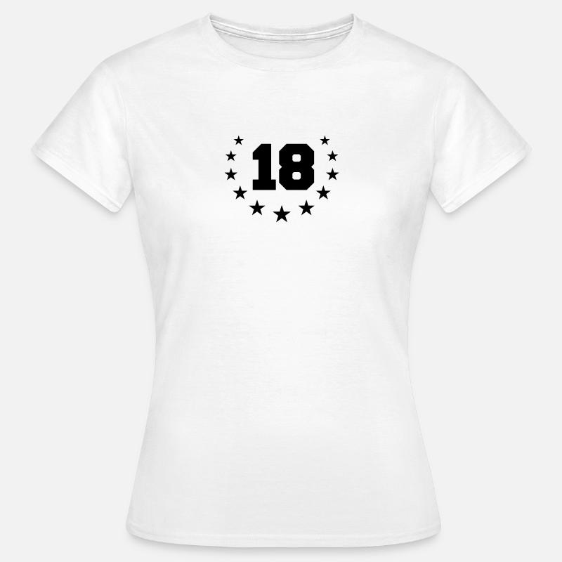 Number 18 Design - Women's T-Shirt - white