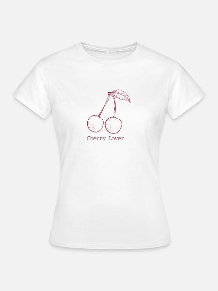 Cherry Lover - Frauen T-Shirt - Weiß